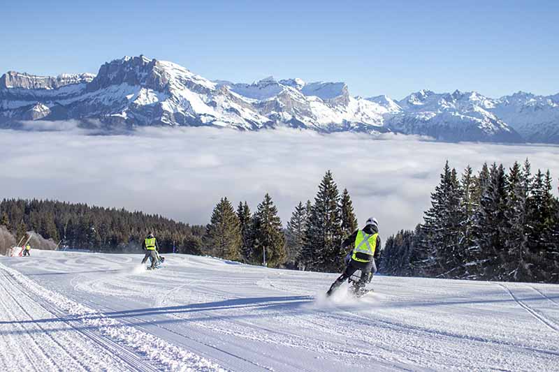 photo d'une formation tandemski à combloux
